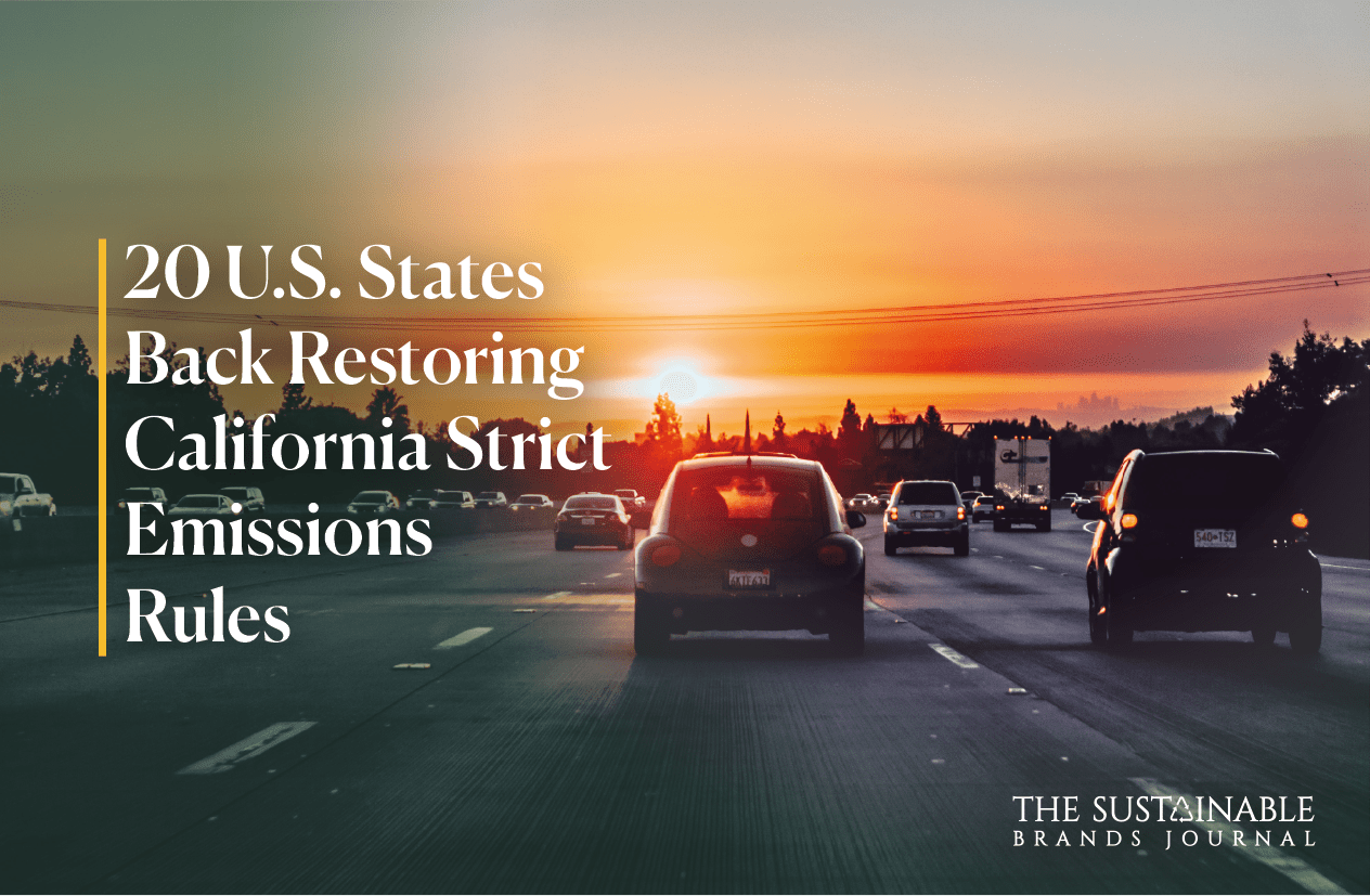 20 U.S. States Back Restoring California Strict Emissions Rules