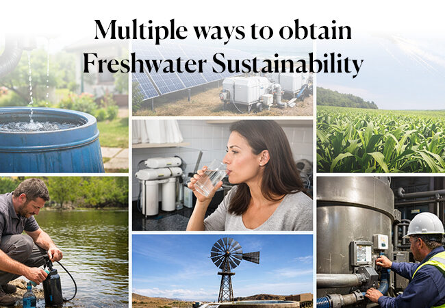 Multiple Ways to Obtain Freshwater Sustainably