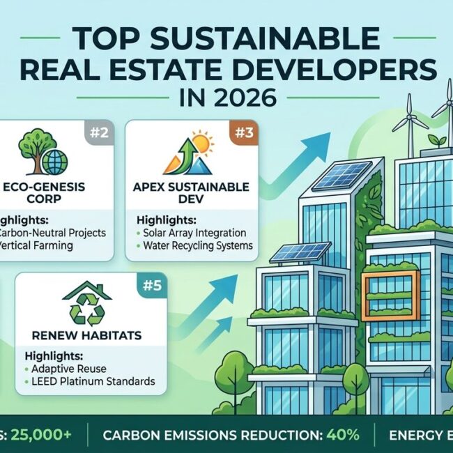 Top Sustainable Real Estate Developers in 2026