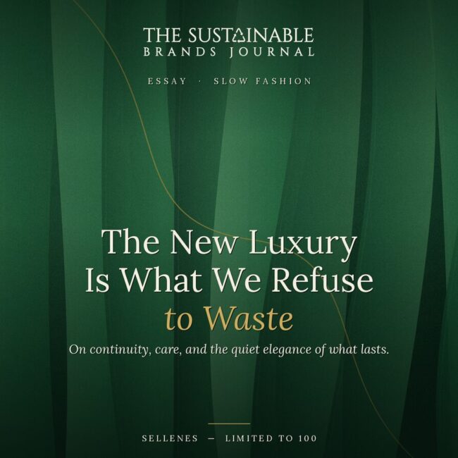 The New Luxury Is What We Refuse to Waste