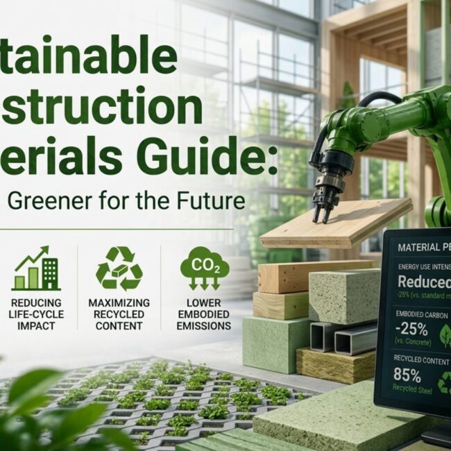 Sustainable Construction Materials Guide Building Greener for the Future